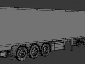 semi trailer truck 3D Model