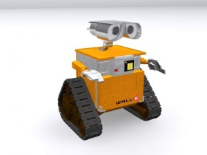 walle robotic film character 3D-Modell