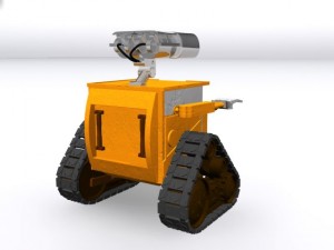 walle robotic film character 3D-Modell