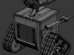 walle robotic film character 3D-Modell