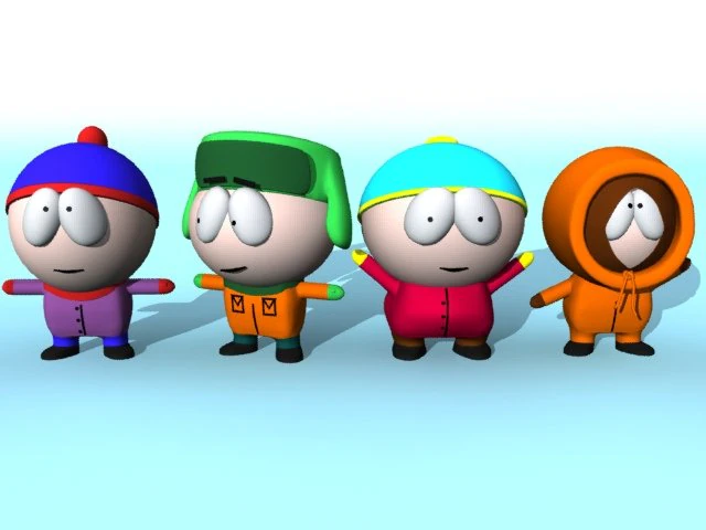 south park characters 3D Model .c4d .max .obj .3ds .fbx .stl .blend