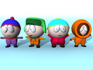 south park characters Model 3D