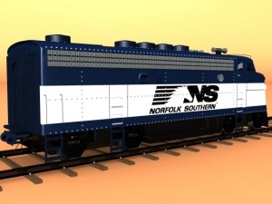 diesel locomotive 3D-Modell