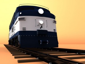 diesel locomotive 3D-Modell