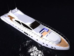 motor yacht 3D Model