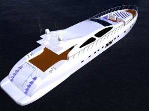 motor yacht 3D Model