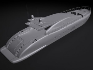 motor yacht 3D Model