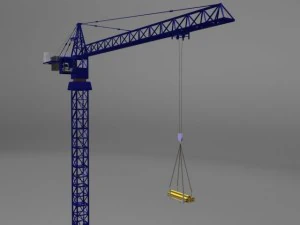 tower crane 3D Model