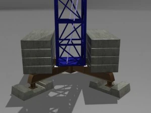 tower crane 3D Model