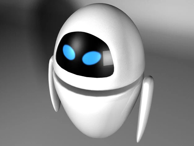 eve from walle 3D Model .c4d .max .obj .3ds .fbx .stl .blend 