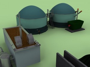biogas plant 3D Модель