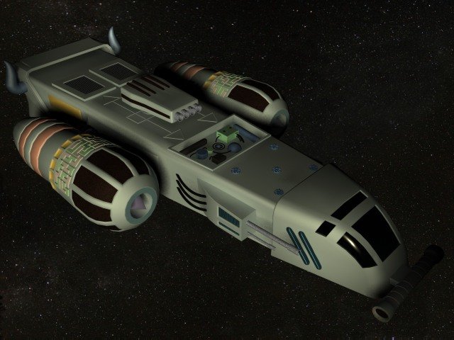 xpress fighter spacecraft 3D 模型 .c4d .max .obj .3ds .fbx .stl .blend 