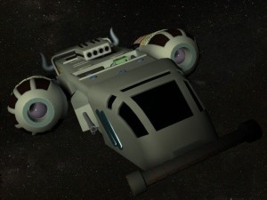 xpress fighter spacecraft 3D 模型