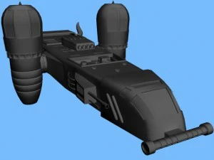 xpress fighter spacecraft 3D Model