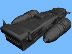 xpress fighter spacecraft 3D 模型