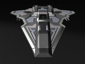 hawk fighter spacecraft 3D Model