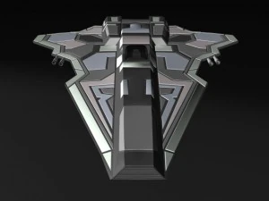 hawk fighter spacecraft 3D Model