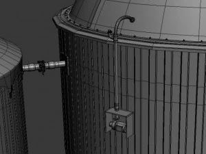 biogas plant 2 3D Model