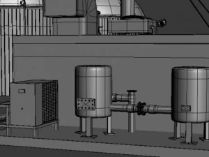 biogas plant 2 3D Model