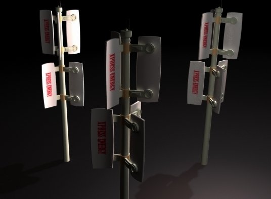 wind turbine 2 3D मॉडल .c4d .max .obj .3ds .fbx .stl .blend 