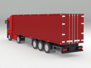 red truck 3D 模型