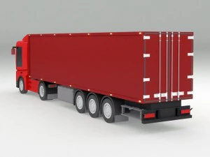 red truck 3D Model