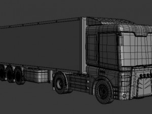 red truck 3D 模型