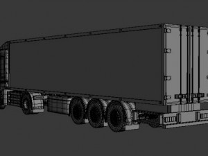 red truck 3D 模型