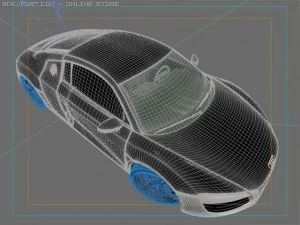 audi r8 car 3D Model