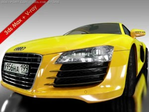 audi r8 car 3D Model