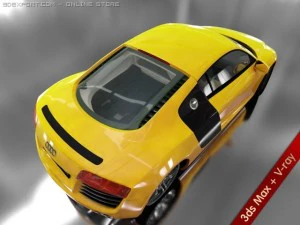 audi r8 car 3D Model