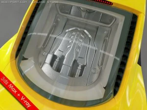 audi r8 car 3D Model