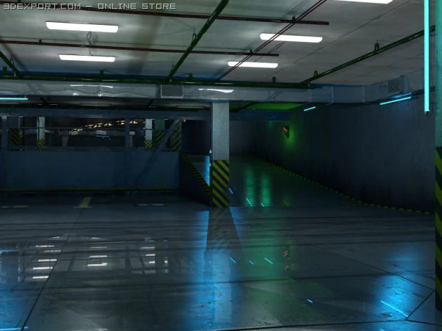 parking 3D Model .c4d .max .obj .3ds .fbx .stl .blend 