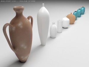 amphora and vases 3D Model