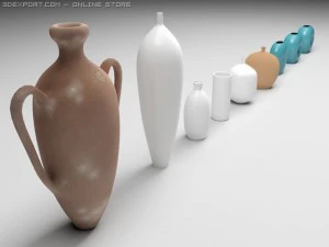 amphora and vases 3D Model