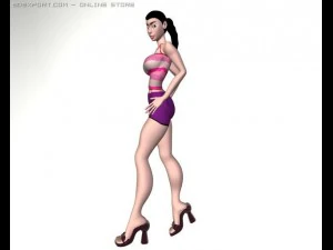 불 같은 3D 모델