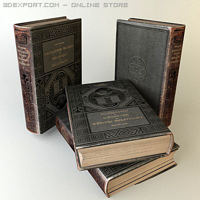 old book 1 Model 3D .c4d .max .obj .3ds .fbx .stl .blend 