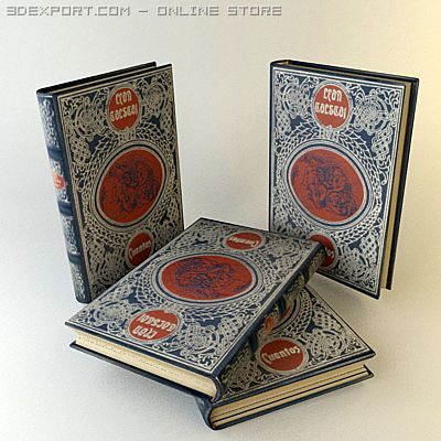 old book 2 Model 3D .c4d .max .obj .3ds .fbx .stl .blend 