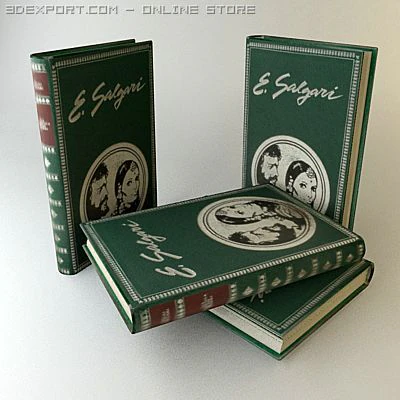 old book 3 3D Model .c4d .max .obj .3ds .fbx .stl .blend 