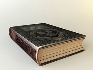 old book collection 1 3D 모델