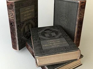 old book collection 1 3D Model