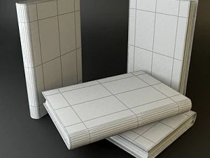 old book collection 1 3D Model