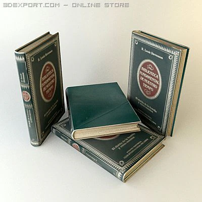 old book 6 3D Model .c4d .max .obj .3ds .fbx .stl .blend 