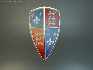 black prince shield 3D Model