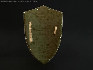 charlemagne medieval shield 3D Model