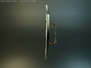 hospitaler medieval shield 3D Model