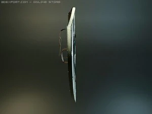 hospitaler medieval shield 3D Model