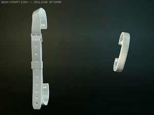 hospitaler medieval shield 3D Model