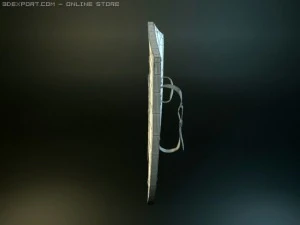 hospitaler medieval shield 3D Model
