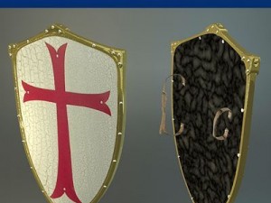 templar medieval shield 3Dモデル